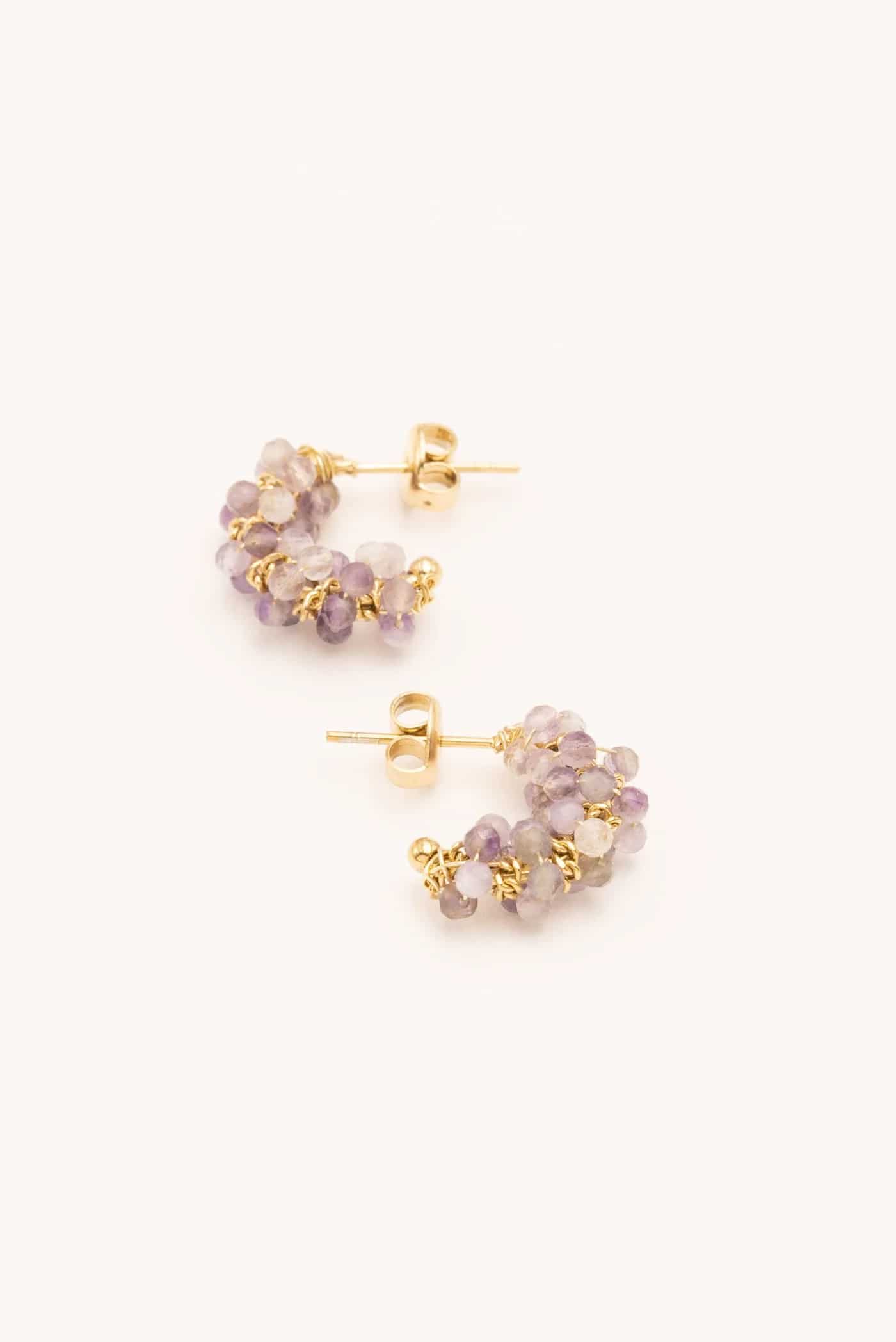 Bohm Paris Clarisse Amethyst Earrings