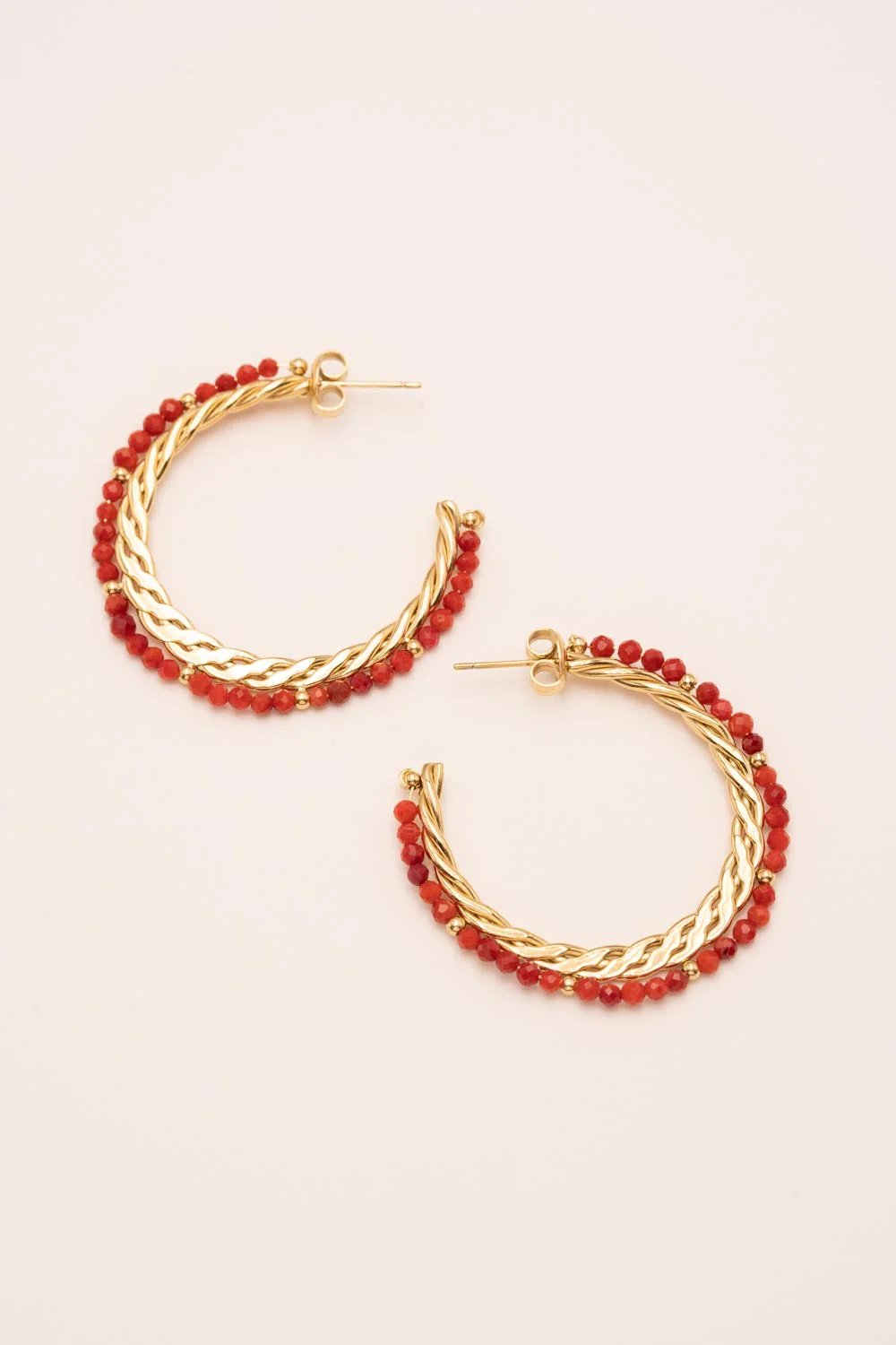 Bohm Paris Basile Coral Earrings