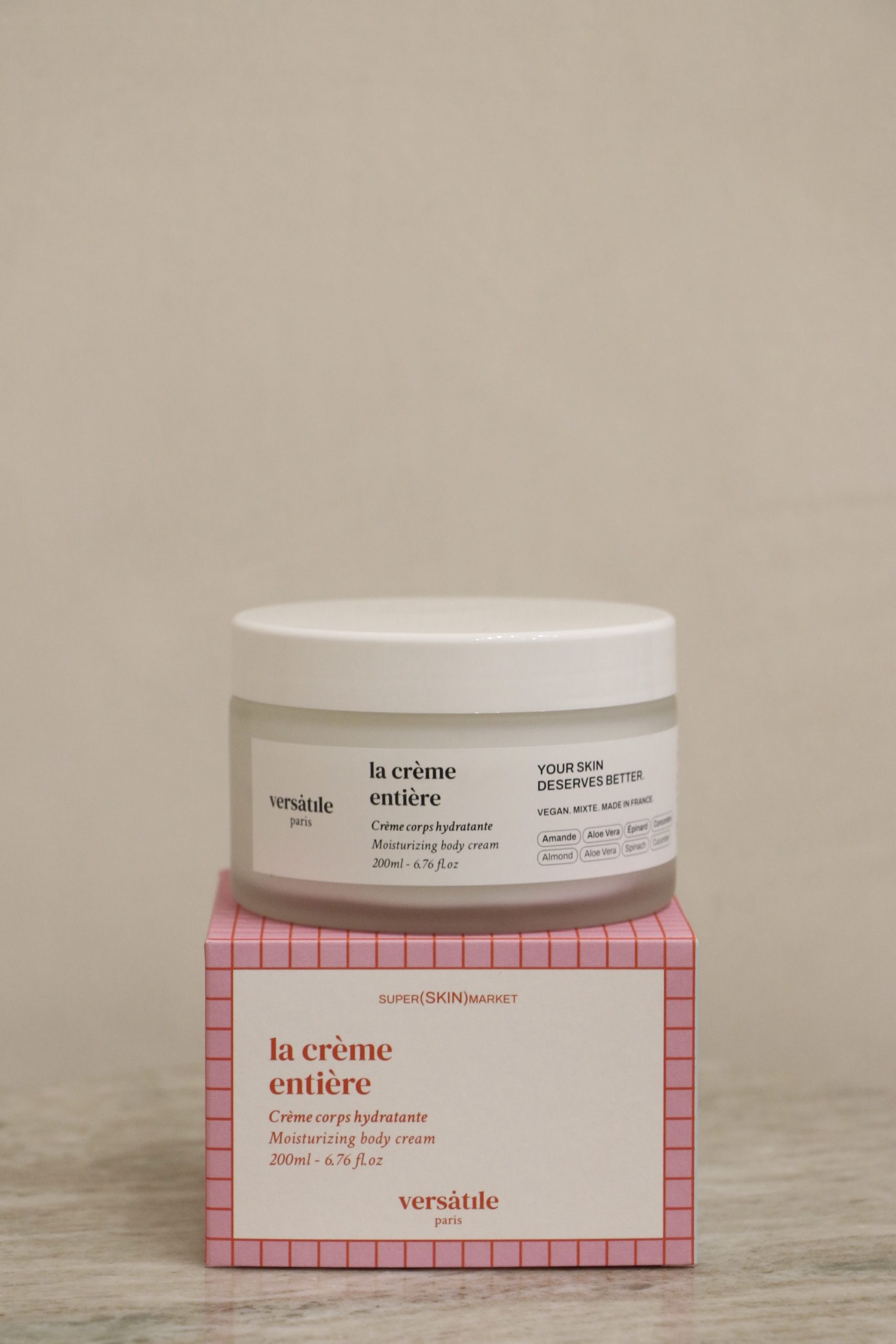 VERSATILE PARIS La Creme Entiere Moisturising Body Cream