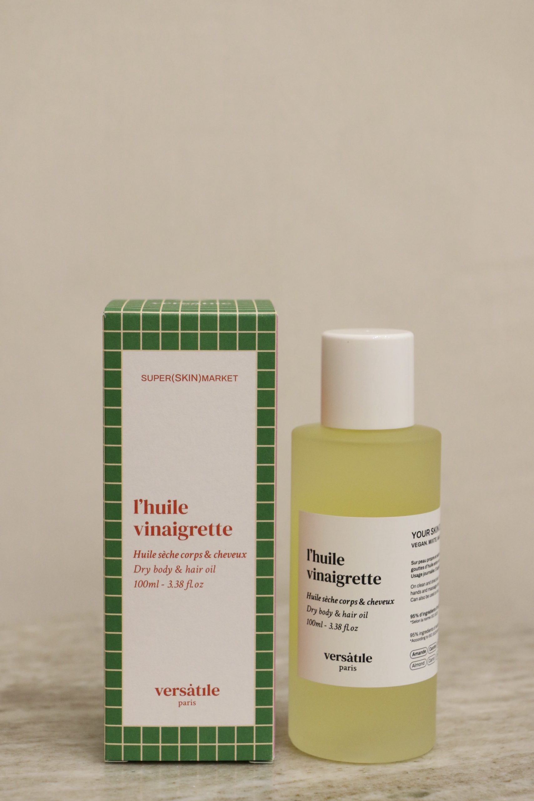 VERSATILE PARIS Lhuile Vinaigrette Face Body and Hair Dry Oil