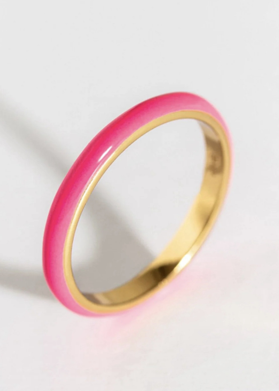 Claire Hill Designs Hot Pink Enamel Stacking Ring