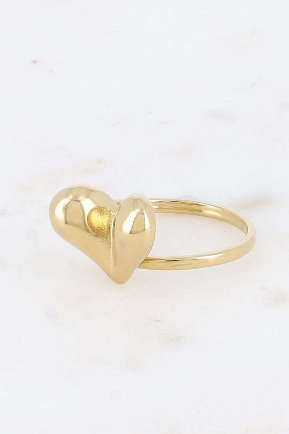 Bohm Paris Gold Domed Heart Ring