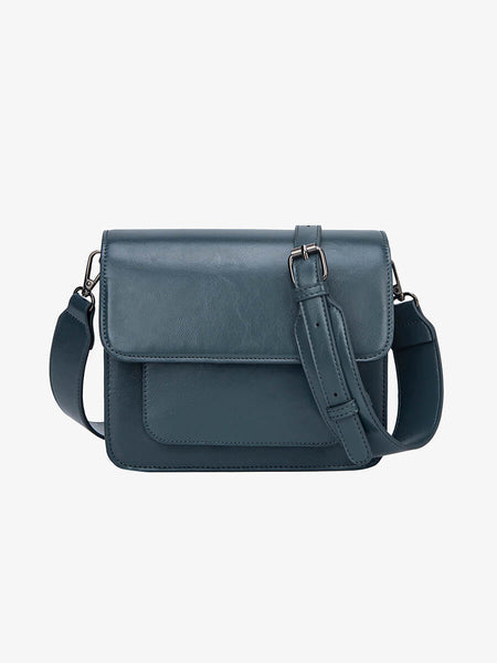 Hvisk Cayman Pocket Glossy Crossbody - Graphite Green