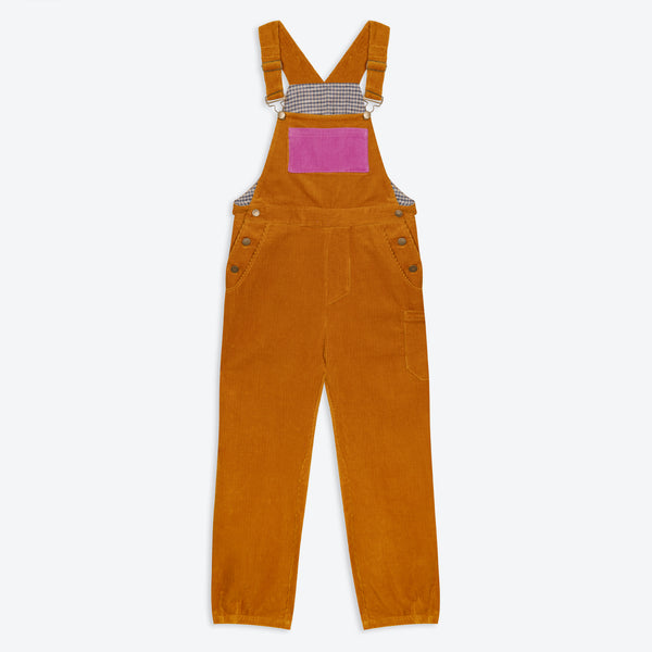 Lowie Gold Colourblock Dungarees