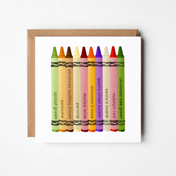 Design Smith Christmas Crayons Greeting Card