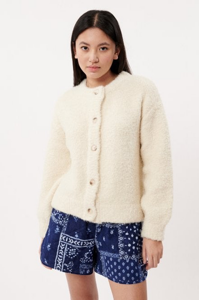 FRNCH Megane Creme Cardigan