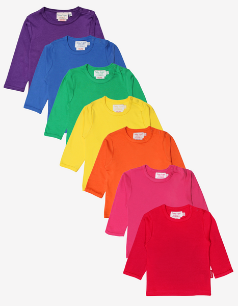 Toby Tiger Organic Basic Long-sleeved T-shirt Bundle (7-8y / 128cm)