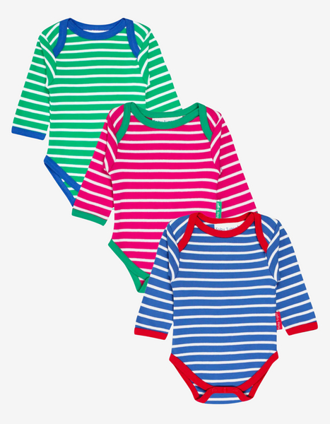 Toby Tiger Organic Breton Baby Bodysuit Bundle