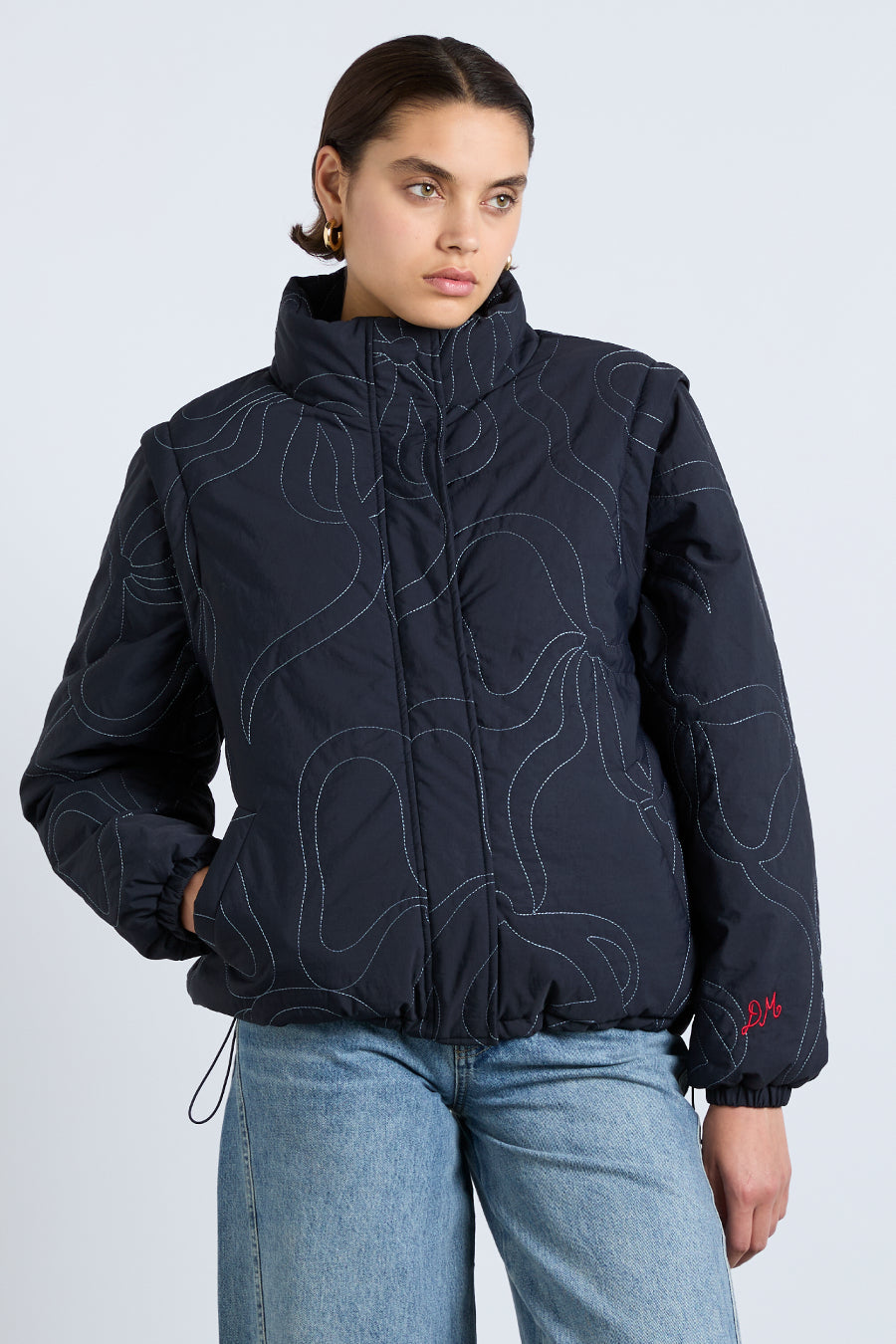 Damson Madder Jennifer Bow Puffer