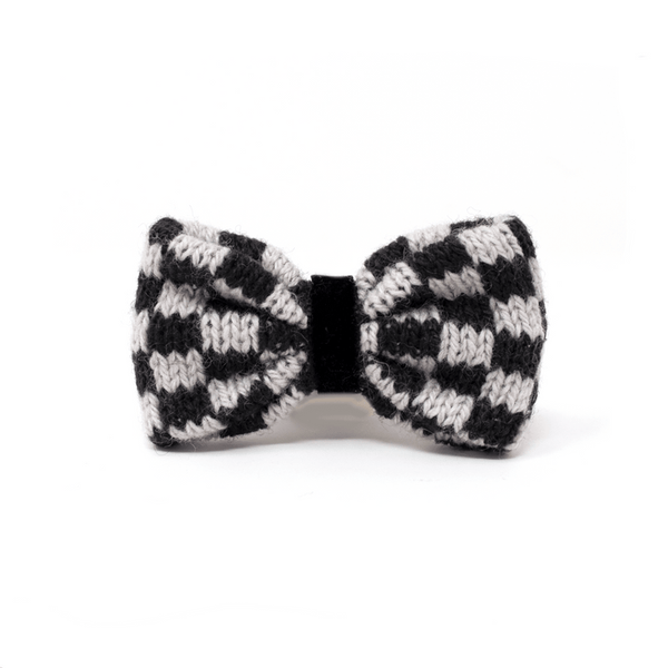 Stocky & Dee Small Luxury Dog Bow Tie - Graphite