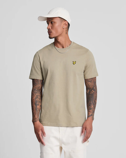 Lyle and Scott Plain T-Shirt In Sage Uniform