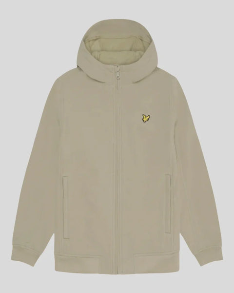 Lyle and Scott Jk2110v Fleece Back Softshell Jacket In Sage Uniform