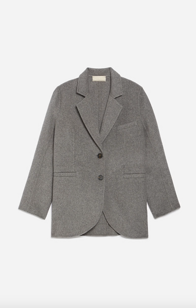 Vanessa Bruno Marc Grey Wool-Blend Jacket