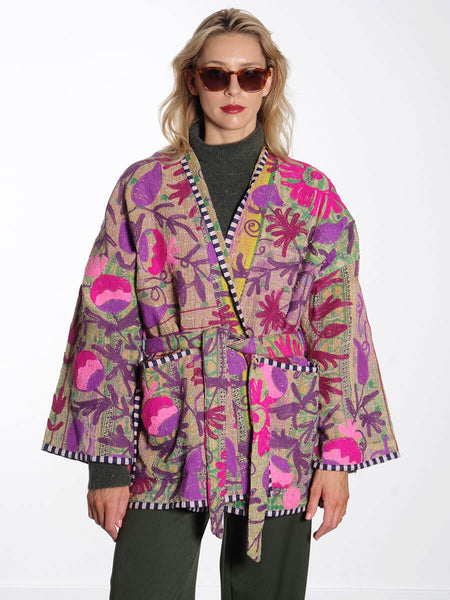 Sissel Edelbo Hedvig Jacket - Purple & Green