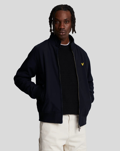 Lyle and Scott Softshell Harrington Jacket In Dark Navy