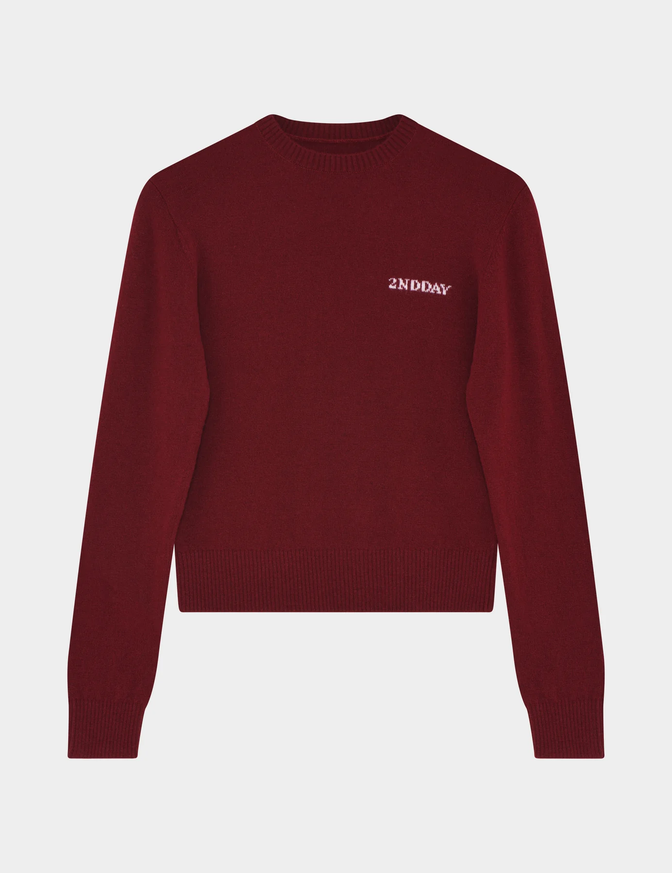 2NDDAY Lance TT Soft Wool Blend Burgundy Jumper