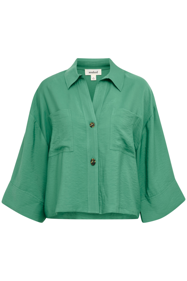 Soaked in Luxury  Bottle Green Sija Shirt