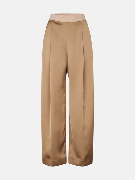 Stine Goya Wide Leg Long Pants - Tiger's Eye