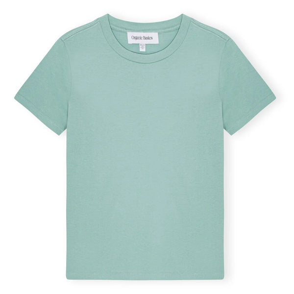 Organic Basics Organic Cotton True Tee In Eucalyptus