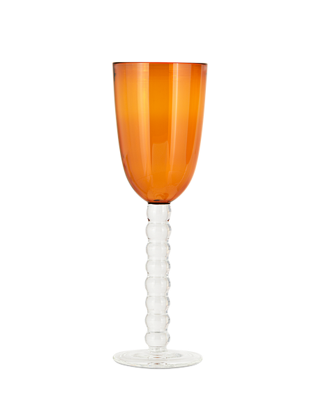 Nkuku Thimma Wine Glass Amber