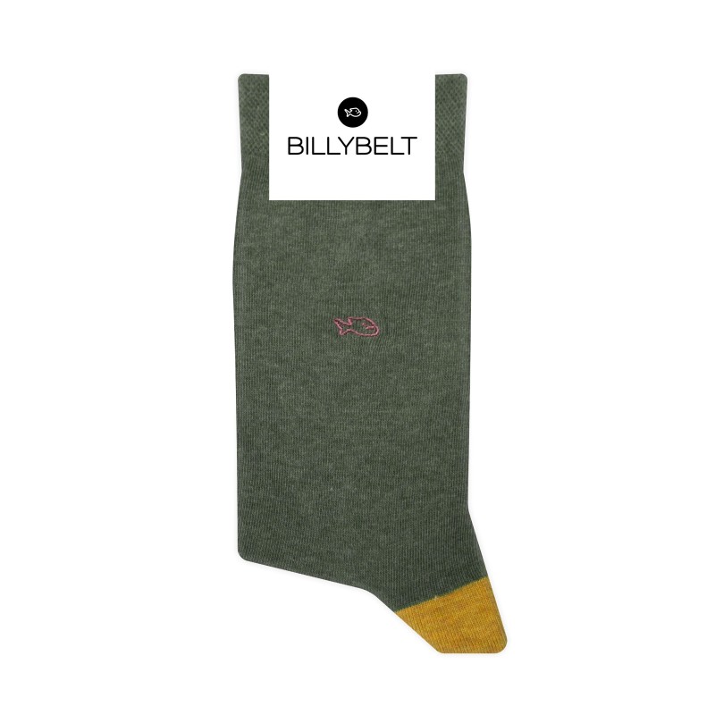 BILLYBELT Socks in combed cotton Plain - Khaki (yellow-beige) - Billybelt