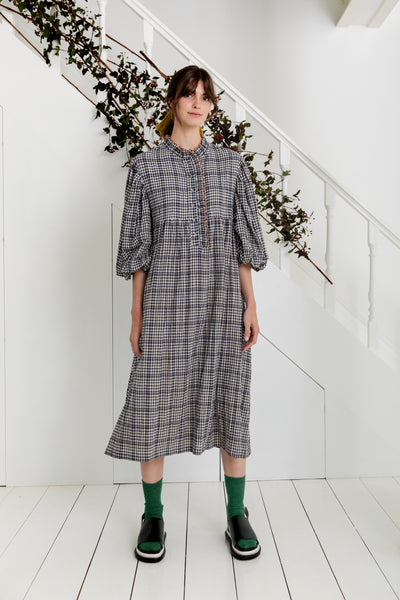 Bonte Bonte Quiny Dress In Midnight Check