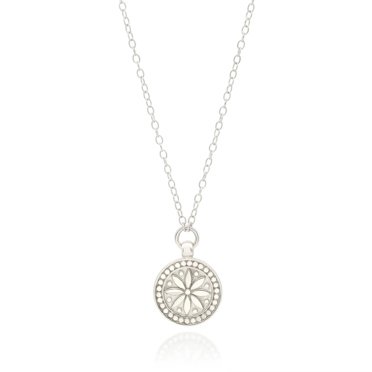 Anna Beck Classic Round Flower Necklace Nk10659-twt