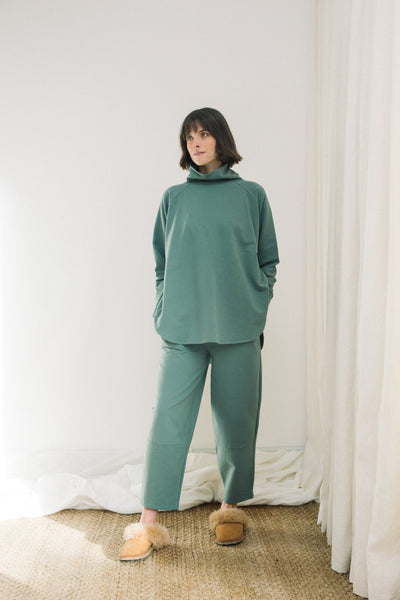 Beaumont Organic Nara Organic Cotton Felpe Sweatshirt In Eucalyptus