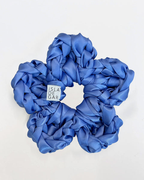 Isla De Gar Flower Scrunchie In Wisteria