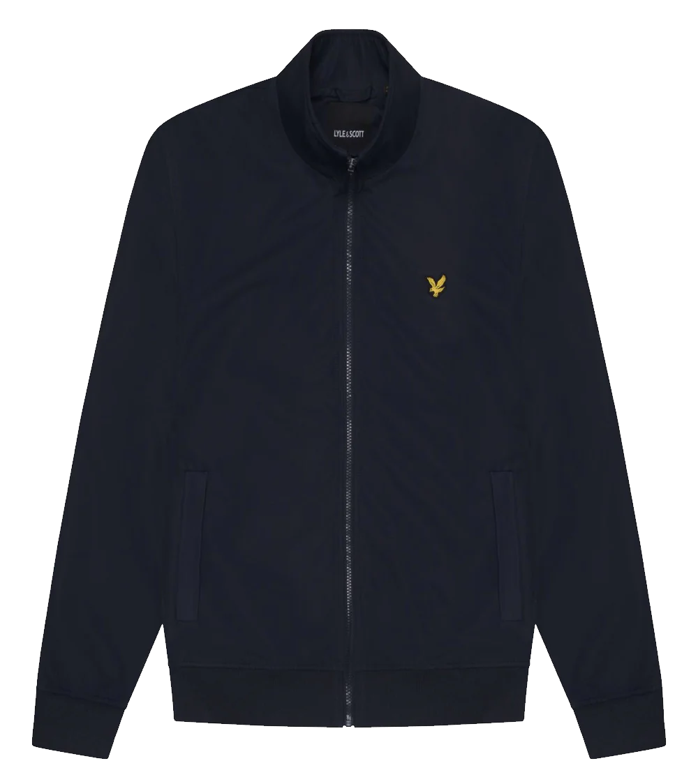 Lyle and Scott Mesh Backed Funnel Neck Jacket Dark Navy