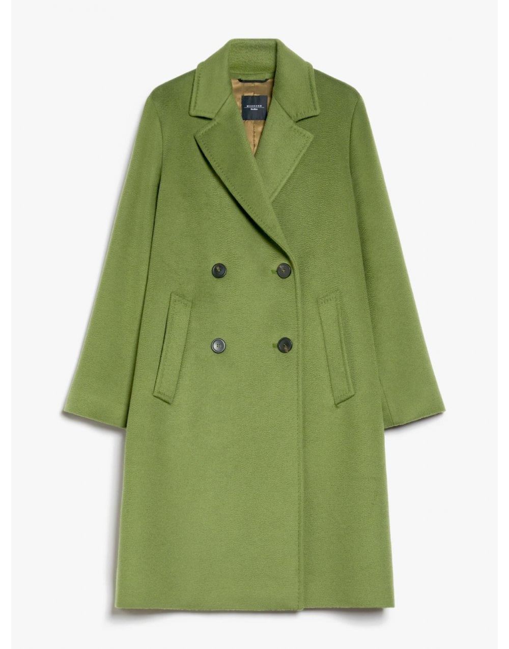 Max Mara Weekend Zum Double Breasted Wool Coat Col: 086 Green