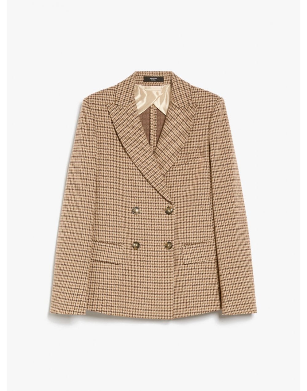 Max Mara Weekend Funghi Jersey Check Blazer Col: 004 Camel