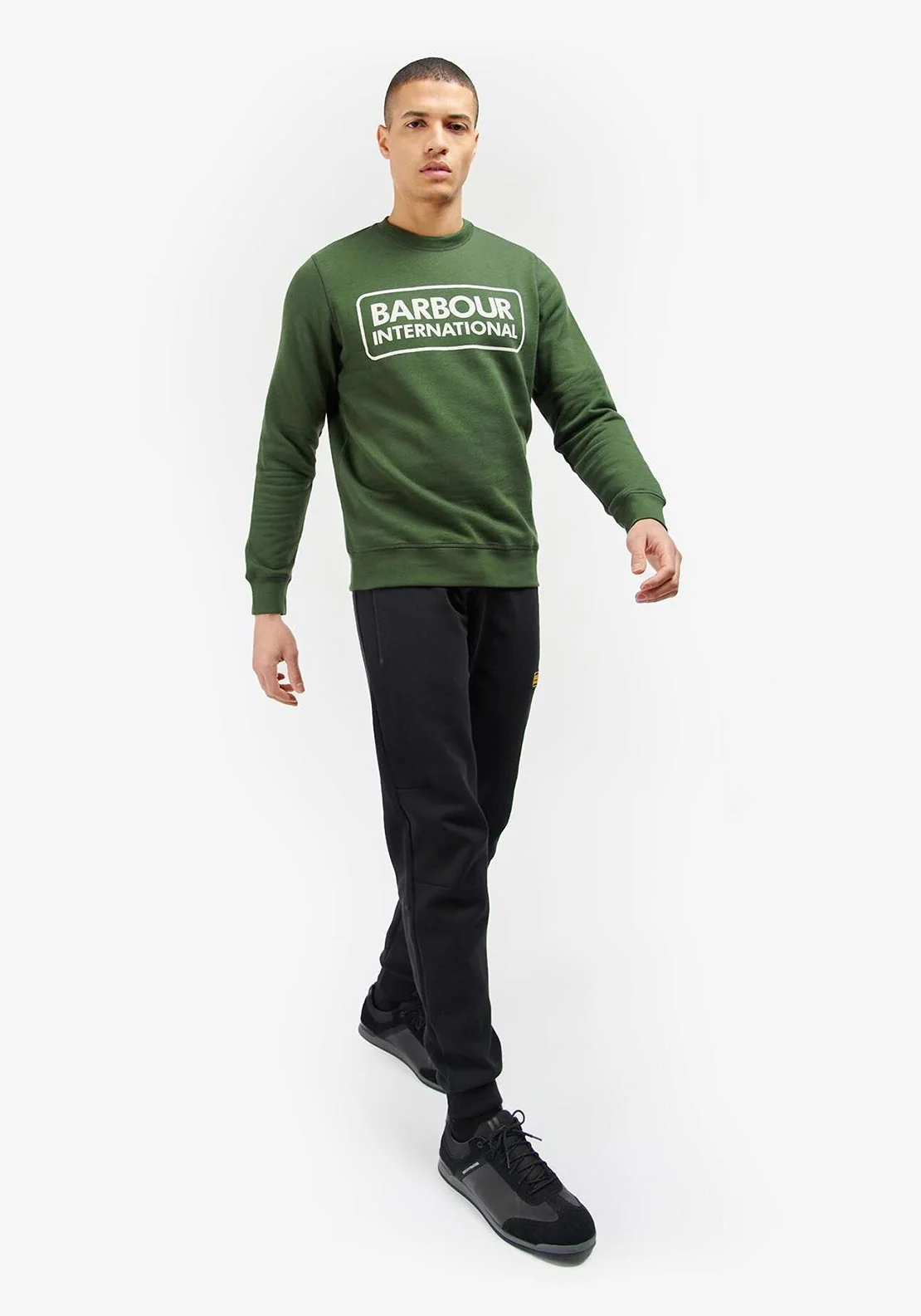 Barbour Large Logo Sweatshirt Kombu Green