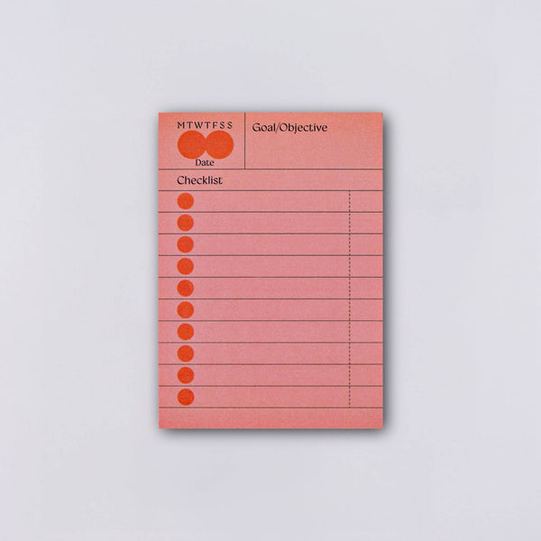 The Completist Hinoki Habit Checklist Sticky Notes