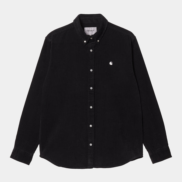 Carhartt WIP  Chemise Madison Cord Dusty Black / Wax