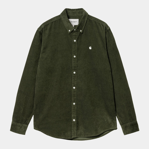 Carhartt WIP  Chemise Madison Cord Tarragon / Wax