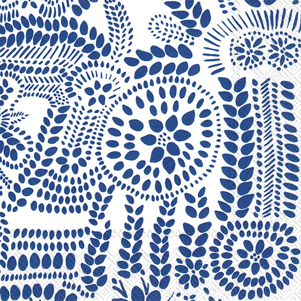 Boston International Marimekko Nasia White Blue Lunch Napkin