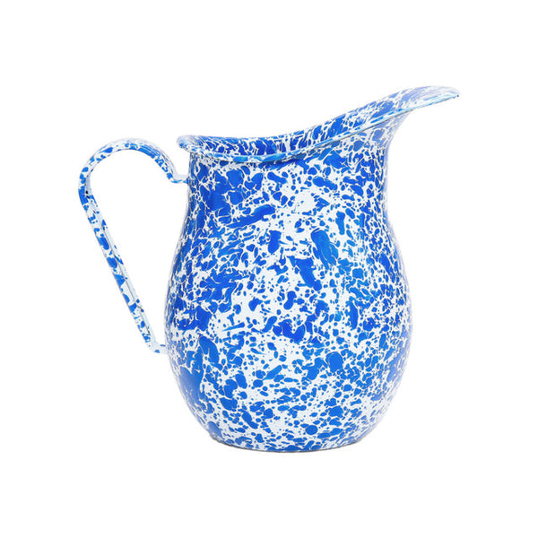 Crow Canyon Home Splatter Large Pitcher - Blue Splatter