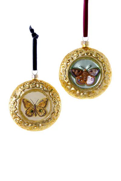 Cody Foster & Co Set of Two Framed Butterfly Ornaments 