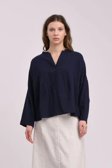 Humility Toriane Blouse In Marine Blue