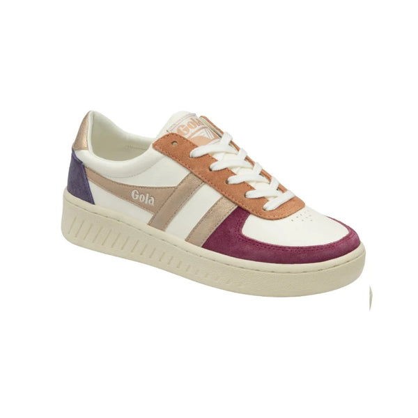 Gola Clb207xk Grandslam Quad Off White/Cerise/Rose Gold/Plum