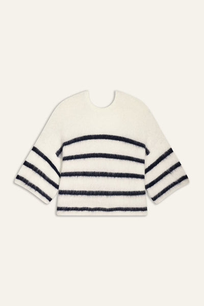 BA&SH Ecru Biguel Stripe Knit