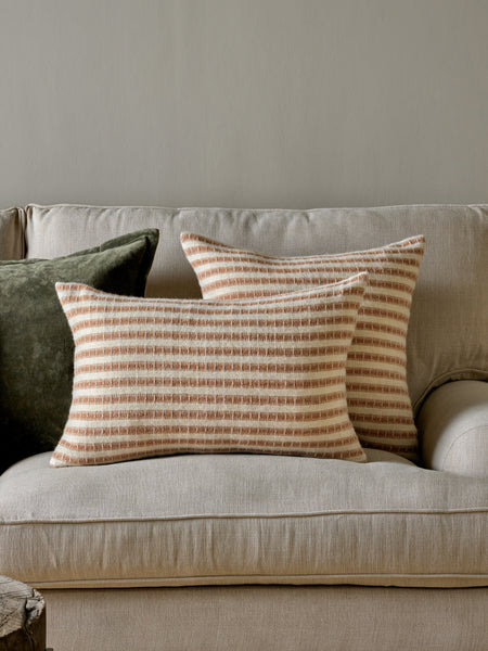 Nkuku Sanval Wool Cushion Rust