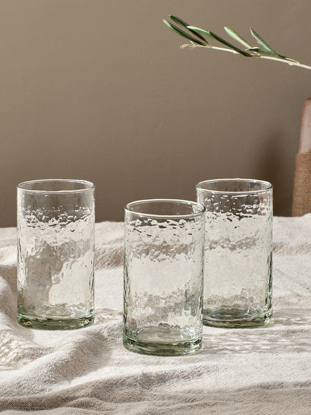 Nkuku Yala Hammered Highball Glass