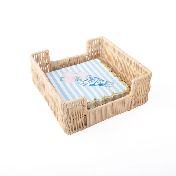  8 Oak Lane Natural Rattan Cocktail Napkin Tray