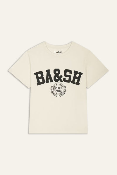 BA&SH Ecru Ioni Varsity T-Shirt