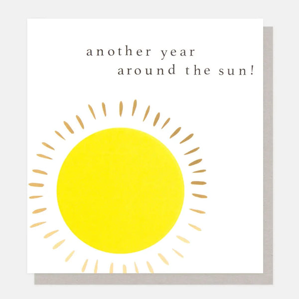 Caroline Gardner Cards Ldn006 Another Year Around The Sun! Big Sun Card