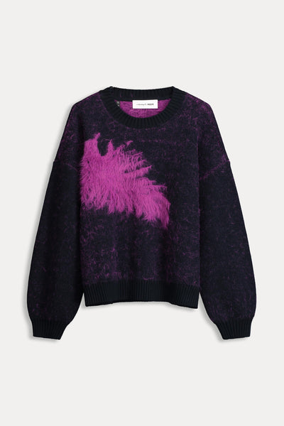 Pom Amsterdam Midnight Blue Feather Pullover