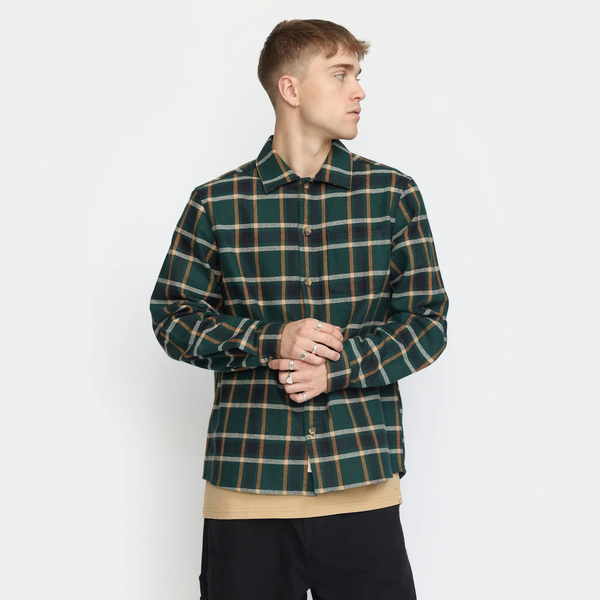 RVLT Revolution | 3987 Casual Overshirt | Dark Green