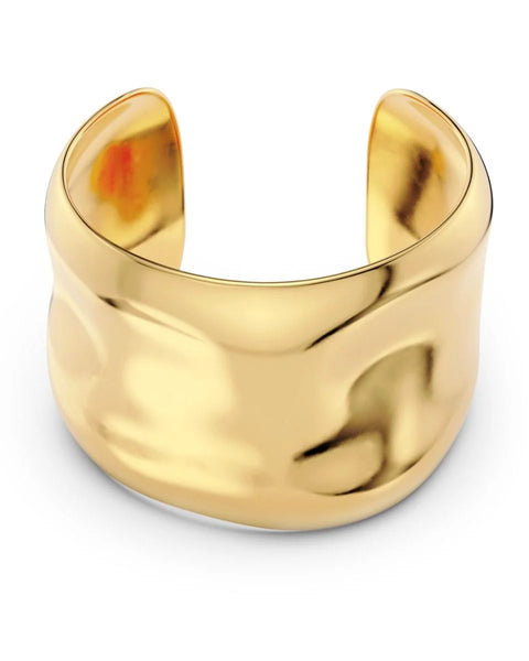 Edblad Flowy Bangle In 14k Gold Plating On Stainless Steel